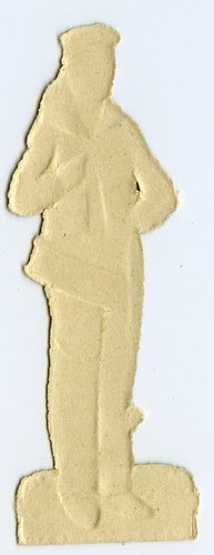 1. Weltkrieg Obladenbild, Spielmann, Maße 8x3cm
