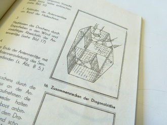 Vorläufige Beschreibung und Betriebsvorschrift für Notsendegerät NSG2, 22 Seiten, komplett, datiert 1941