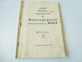 Vorläufige Beschreibung und Betriebsvorschrift für Notsendegerät NSG2, 22 Seiten, komplett, datiert 1941