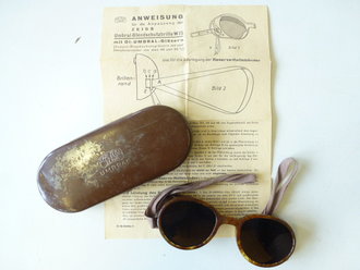 Zeiss Umbral Blendschutzbrille in Dose mit Anweisung und Umverpackung, ungebrauchtes Set mit leichtem Lagerschaden, selten