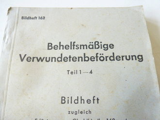 Bildheft 162, Behelfsmäßige Verwundetenbeförderung, datiert 1943, 190 Seiten