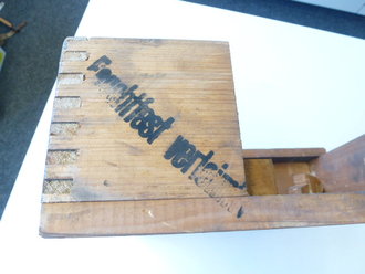 Transportkasten aus Holz für Tellermine 42, ungereingtes Stück