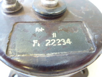 Luftwaffe Fahrtmesser Fl 22234 bis 900 km für FW 190 und BF109 , gebrauchtes Stück in gutem Zustand, garantiert Original