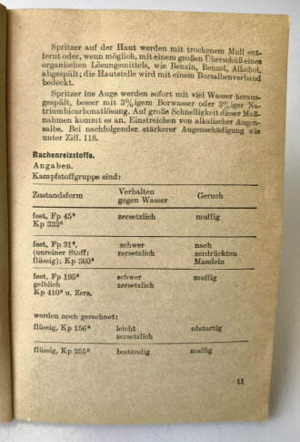 Kampfstoffverletzungen, datiert 1943 , 106 Seiten, komplett