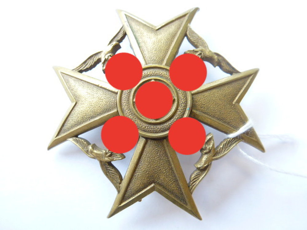 Spanienkreuz in bronze , Buntmetall, Nadel und Gegenhaken ~ Spanienkreuz in bronze , Buntmetall, Nadel und Gegenhaken ~ Nähmaschine Nadel Bewegt Sich Nicht