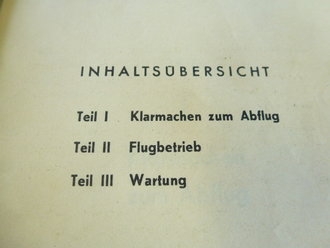 Fw 190 A-1, Bedienungsvorschrift - Fl, Bedienung und Wartung des Flugzeuges, datiert 1941, komplett