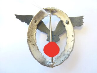 Flugzeugführerabzeichen, Buntmetall, Hersteller Berg & Nolte Lüdenscheid
