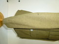 SA Dienstrock, getragenes Stück mit Fundusstempel / Etikett und REPRO Effekten / Original SA Tunic with REPRODUCTION insignia and Movie Prop markings inside, Schulterbreite 45,5 cm, Armlänge 57,5 cm