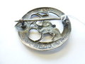 Deutsches Pferdepflegerabzeichen in Silber, Buntmetall versilbert