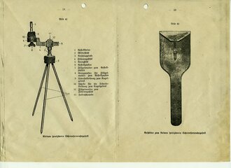 Kleines spreizbares Scherenfernrohrgestell Wehrmacht in Tasche, ungereinigter Scheunenfund