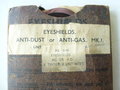 British WWII, Eyeshields, Anti gas MKIII, dated 1944