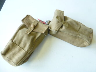 British WWII, general purpose ammo pouch, 1940 dated, pair