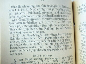 Merkblatt 15/5: Orden und Ehrenzeichen, Sammeldruck der geltenden Bestimmungen, 295 Seiten, datiert 1943