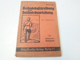 Geländerbeschreibung und Geländerbeurteilung mit Abbildungen, 30 Seiten