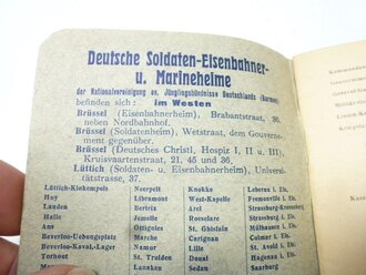 Soldatenführer durch Brüssel, 36 Seiten, kleinformatig