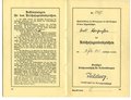 Deutsches Radsport-Jugend-Abzeichen in Bronze Urkundenheft sowie  Leistungsbuch durchs Leben, datiert 1933/34