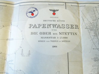 Militärkarte Ostee, Deutsche Küste,...