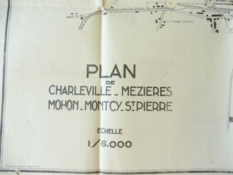 Stadtplan Charleville, 75 x 75cm