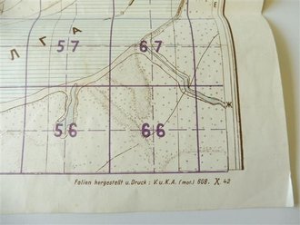 Russischer Stadtplan Stalingrad, Nordteil, datiert 1942