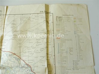 Militärkarte Stalingrad, Sonderausgabe,  Nur für den Dienstgebrauch!, datiert 1942