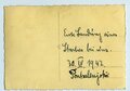 General der Gebirgstruppe Dietl im Gespräch, mit Original Autograph, Maße 8x12cm, datiert 1942