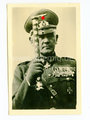 Foto eines Generalfeldmarschall mit Stab,  Maße 7x5cm