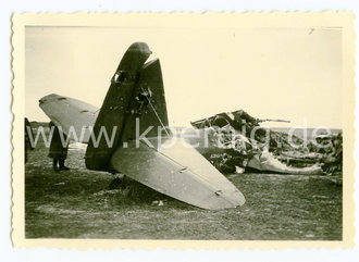 Abgestürztes Flugzeug, Maße 6x9cm