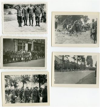 Frankreich, Vormarschstrassen, Gefangene, 15 Fotos meist 6 x9cm