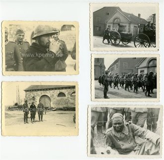 Frankreich, Vormarschstrassen, Gefangene, 15 Fotos meist 6 x9cm