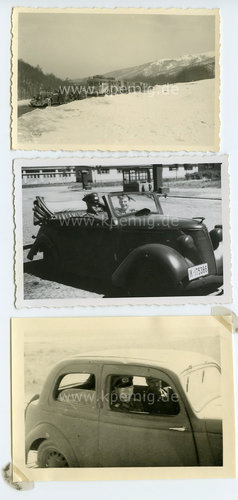 9 Fotos KFZ Wehrmacht , Maße meist 10x7cm