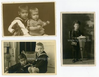 Kovolut 3 Fotos Kinder in Uniform, Maße 14x9cm
