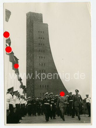 Foto Adolf Hitler besucht Laboe, Maße 12x17cm