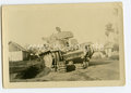 Foto liegengebliebener Panzer, Maße 6x9cm