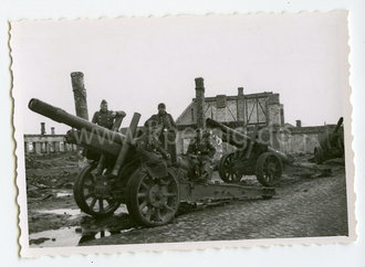 Foto erbeutete russische Geschütze, Maße 6x9cm