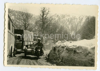 Kradfahrer in Bulgarien, Maße 6x9cm