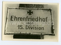 Ehrenfriedhof der 15. Division, Maße 10x7cm