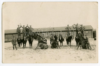 Reichswehr Reitertag, Maße 14x9cm, datiert 1931