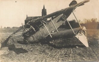 1.Weltkrieg, Foto deutsches Flugzeug, Postkartenformat