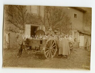 1.Weltkrieg Foto Feldküche , Maße 8,5x11cm