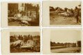 4 Fotos abgeschossenes feindliches Flugzeug, Maße 9x14cm