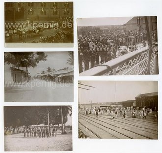Deutsch Ost-Afrika , 5 Fotos im Umschlag, Maße meist 9x6cm