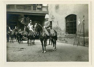 1914, Foto berittene , Maße 17x12cm, Passepartout 30x24cm,