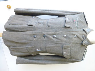 Feldbluse M43 für Mannschaften Heer,getragenes Kammerstück in sehr gutem Zustand, alle Effekten Original
