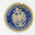 1.Weltkrieg, Siegelmarke Kaiserliche Marine, Generalstabsarzt