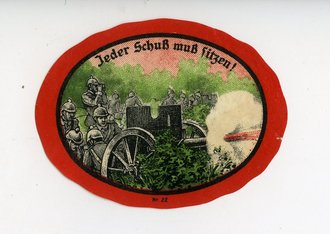 1.Weltkrieg, Patriotische Vignette, Maße 4,8 x 6,5 cm
