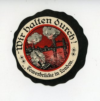 1.Weltkrieg, Patriotische Vignette, Durchmesser 5,5 cm