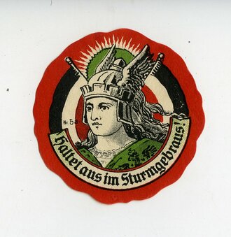 1.Weltkrieg, Patriotische Vignette, Durchmesser 4,2 cm