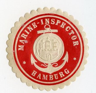 1.Weltkrieg, Siegelmarke Marine-Inspector Hamburg