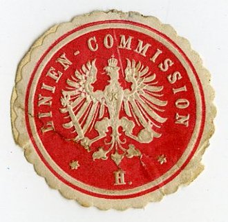 1.Weltkrieg, Siegelmarke Linien-Commission H.