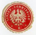 1.Weltkrieg, Siegelmarke Linien-Commission H.